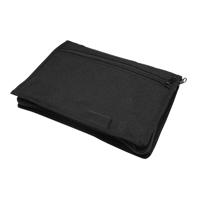 FSTURIOS Car Registration and Insurance Holder, Glove Box Compartment Document Holder Owner Manual Case, Soft Zippered Pouch Multi-Pocket Glove Bag for Auto Insurance License Cards - Image 1